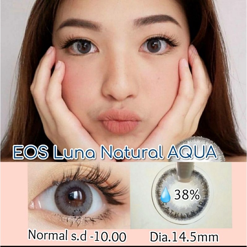 SOFTLENS EOS LUNA NATURAL AQUA NORMAL MINUS s.d -10.00 made in Korea