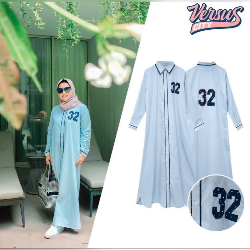 NEW Versus City Fillie Blue Polca Dress