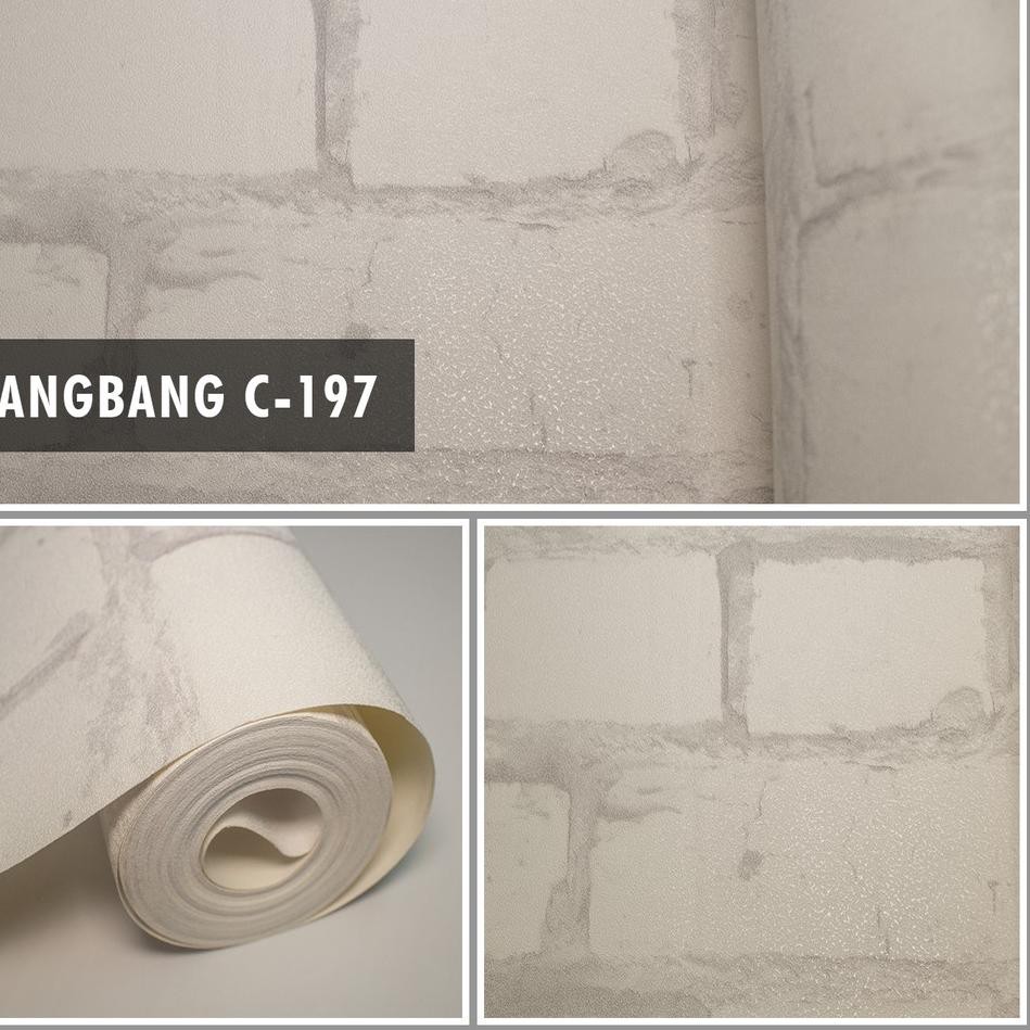 1.1 BIG SALE FASION Wallpaper Dinding Motif Bata Vinyl Premium