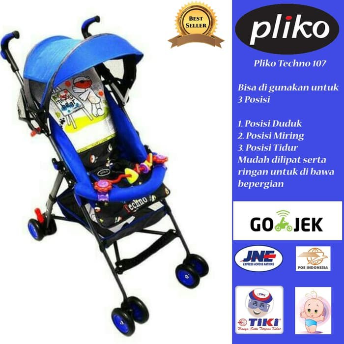 Makassar - Baby Stroller Pliko 107 Techno Buggy / Kereta Dorong Bayi Pliko Murah