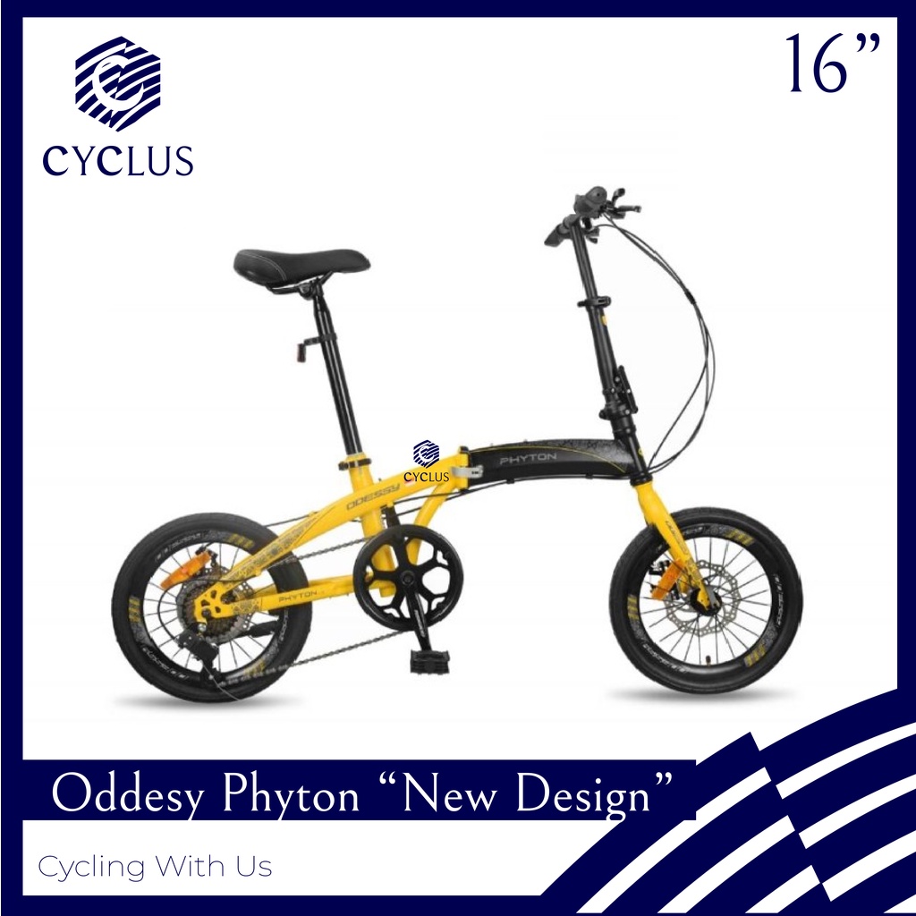 Sepeda Lipat Odessy Phyton 7 Speed 16 inch Terbaru Dewasa Anak