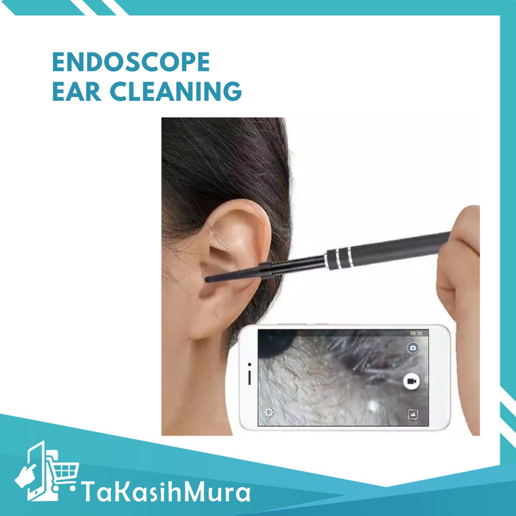 Kamera Endoscope HD Visual Earwax - Pembersih Telinga dengan Kamera