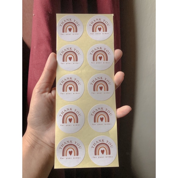 

STICKER THANK YOU AESTHETIC RAINBOW