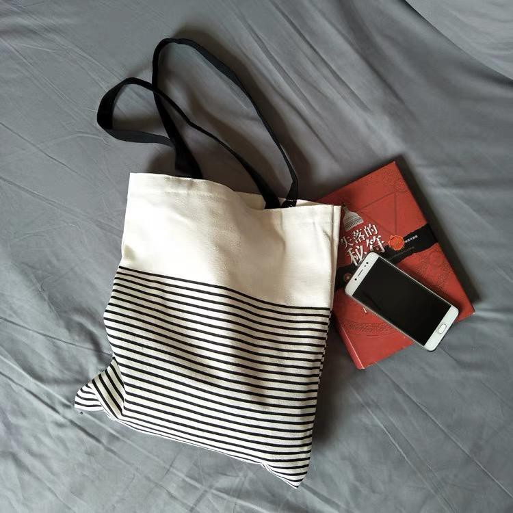 FINOM SHARON - Tote Bag Wanita Korean Style Motif Salur