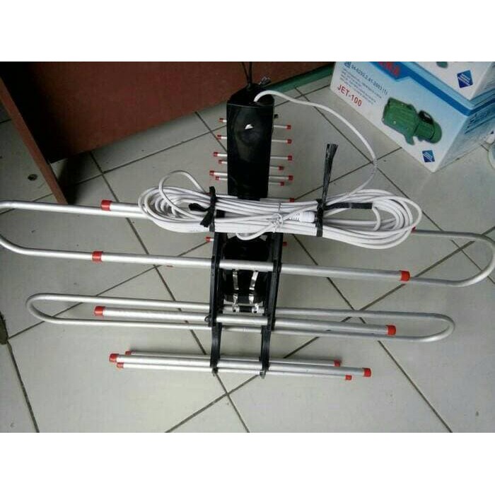 Antena tv LED LCD tv tabung antena remote komplit kabel+booster+remote kualitas terbaik