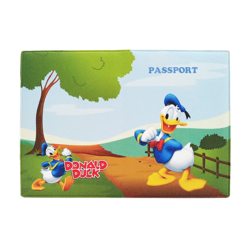 Cover Passport Karakter Donald Duck Sampul Buku Paspor Case Holder Document Travelling Organizer 120