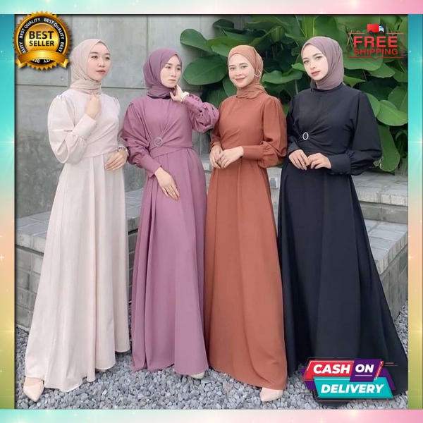 Baju Gamis Model Terbaru Remaja Terbaru 2023 Gamis Lebaran Bju Muslimah Perempuan Mewah Elegan Games