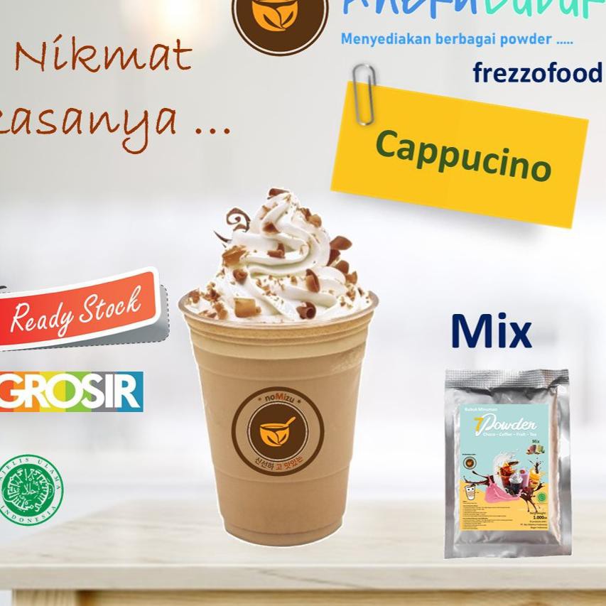 

（DIKIRIM DARI JAKARTA） Bubuk Minuman Rasa Cappucino Mix 1 Kg / Bubuk Minuman Cappucino / Cappucino C