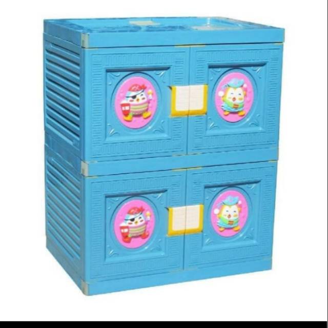 Lemari plastik club susun 2 besar