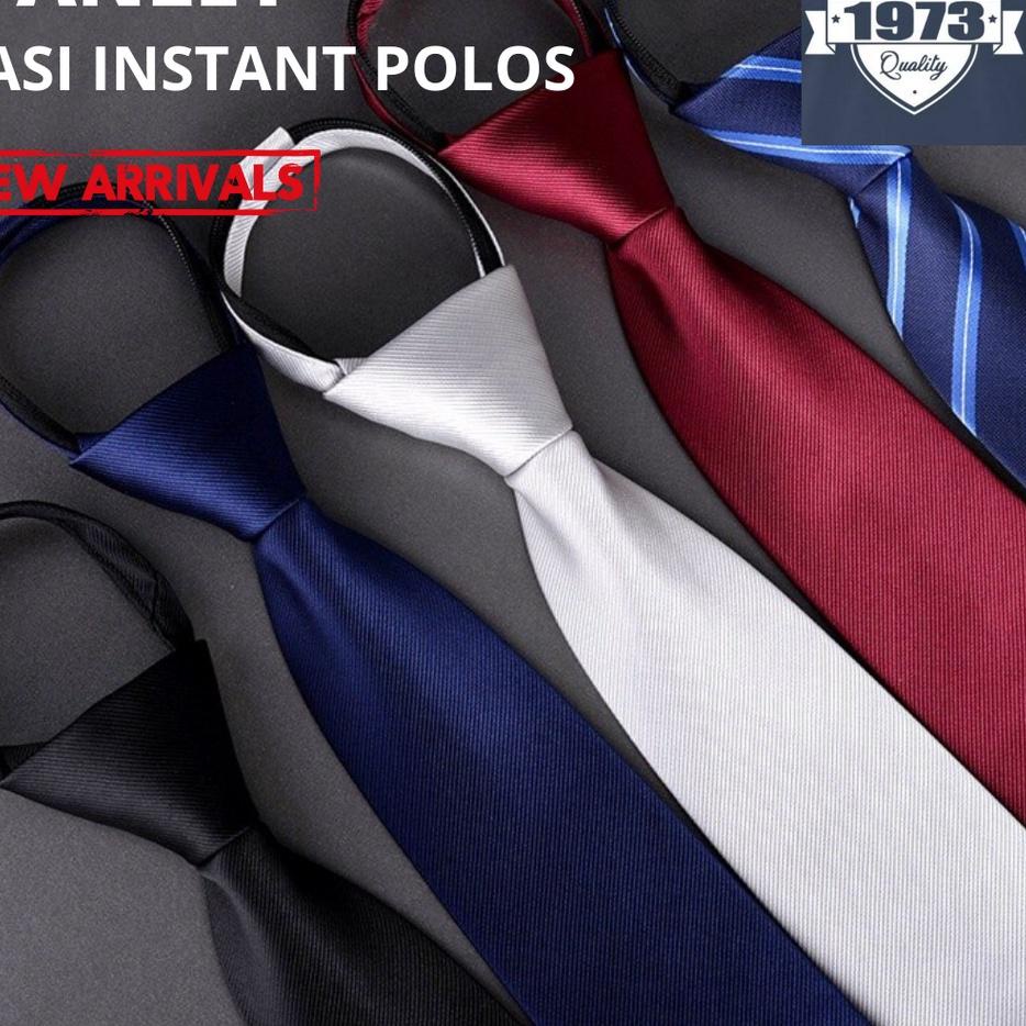 Super Tambahan STANLEY - DASI POLOS DASI INSTANT DASI SKINNY dasi siap pakai dasi resleting dasi formal dasi kantor wedding tie