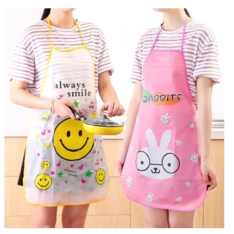 Celemek Anti Air Celemek Masak Karaktek Apron Water Prof