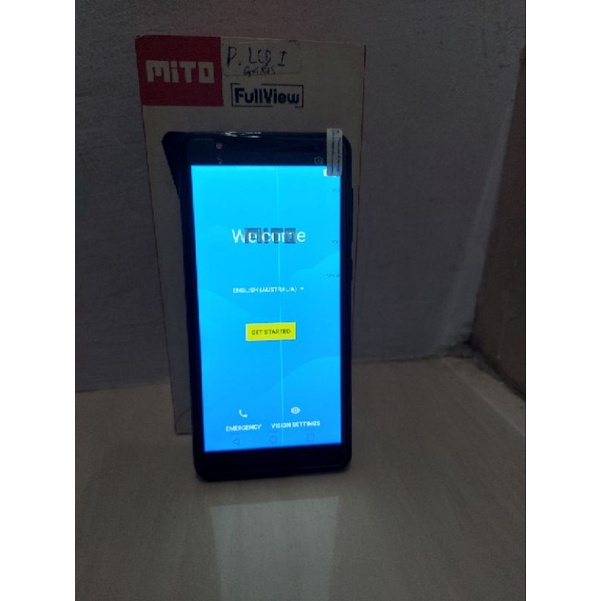 MITO A16 ANDROID 4G RAM 1GB MINUS lcd garis banyak