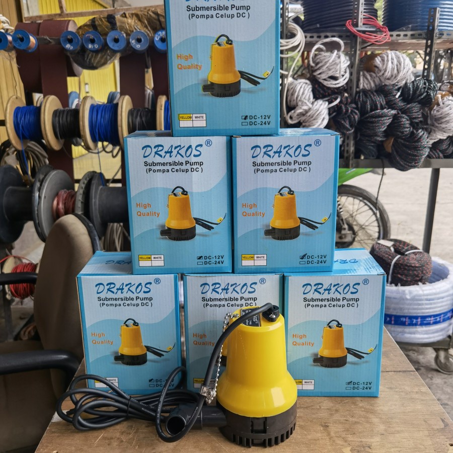 Pompa Celup DC Pompa Celup AKI 12 volt Merk DRAKOS