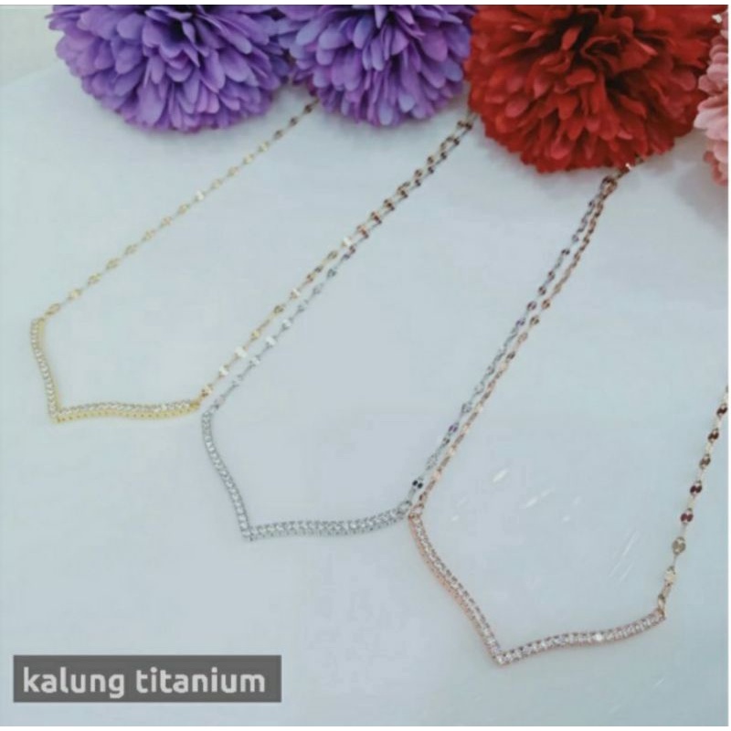 kalung Fuji titanium asli/kalung viral/kalung terlaris