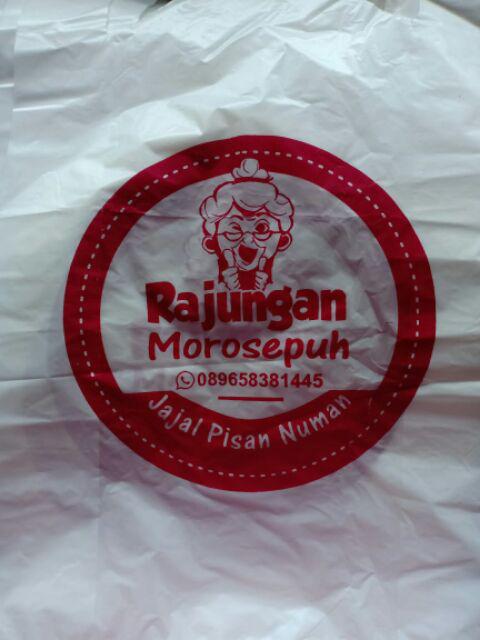 Kresek Sablon - Sablon Kresek - Tas Plastik Kresek Sablon Uk. 24cm Termurah Dan Tebal