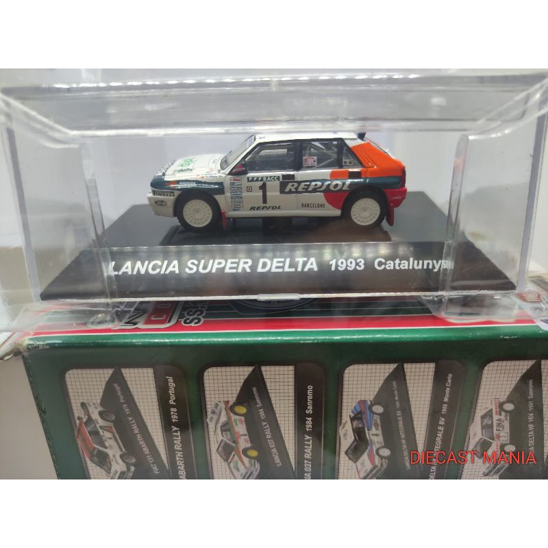 CMS RALLY CAR DIECAST 1:64 CM'S SS.18 LANCIA & FIAT LANCIA SUPER DELTA 1993 CATALUNYA