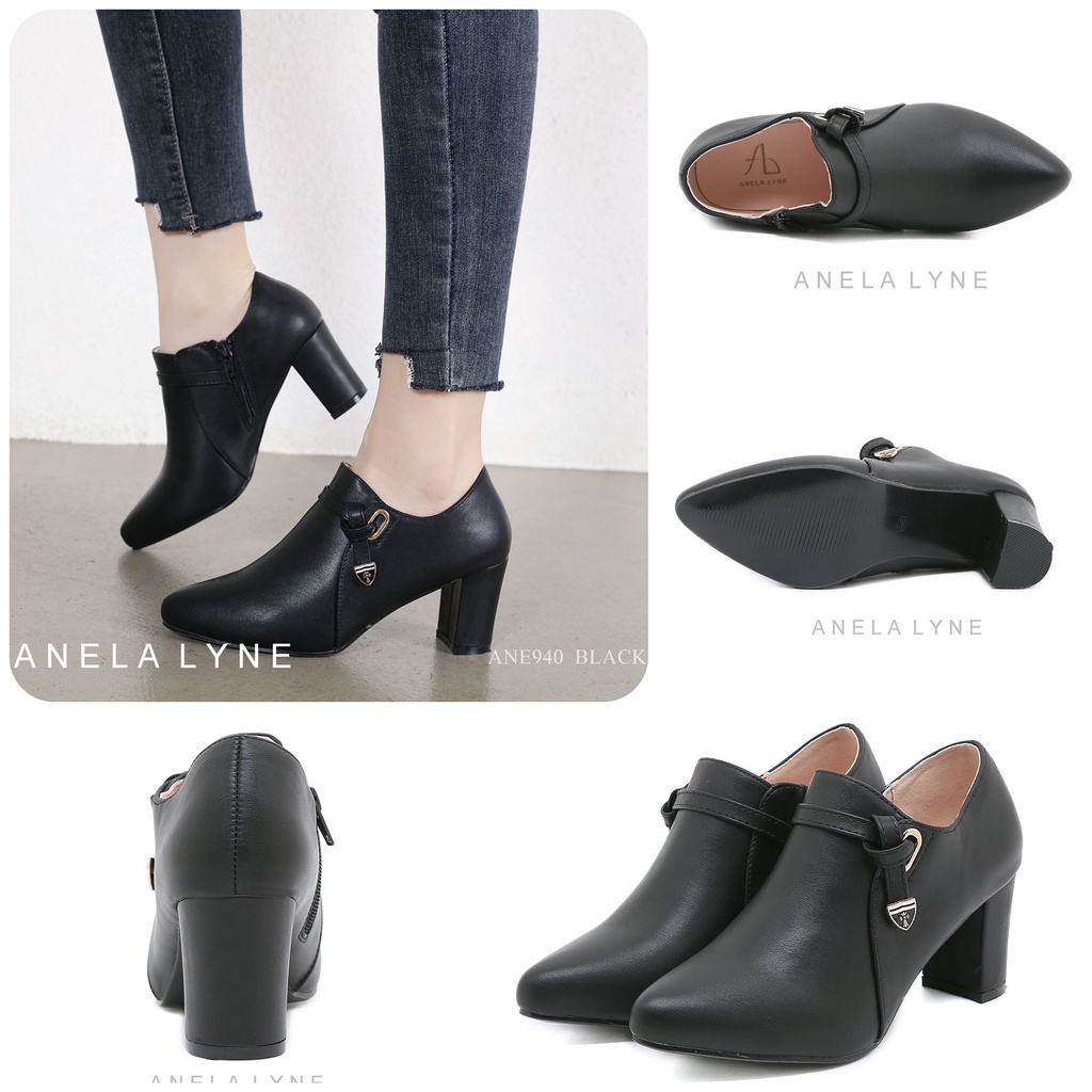 ANELA LYNE ALEXSA BOOTS HEEL SHOES ANE940 ORIGINAL