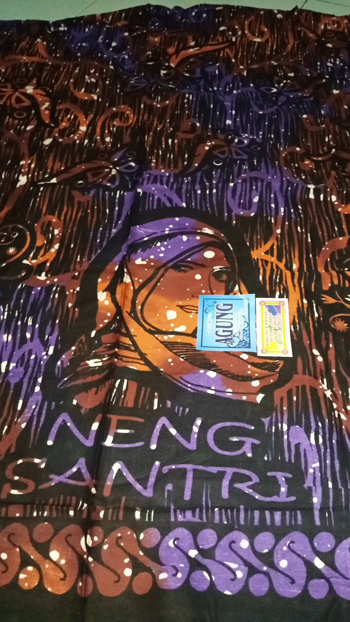 Sarung Neng Santri Pelangi Tyde Remaja Wanita Sarung Batik Pekalongan Santri Putri Untuk Seragam