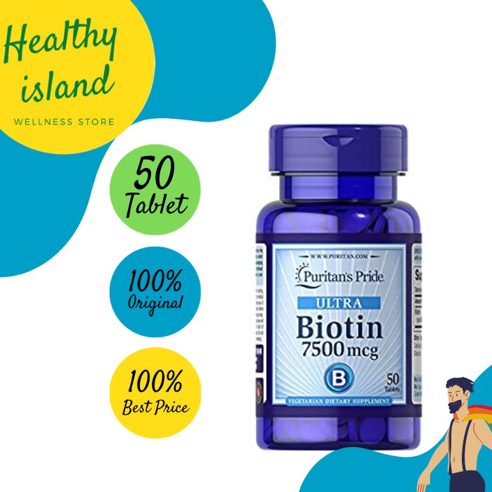 Puritan's Pride Biotin 7500 mcg / 1000 Mcg