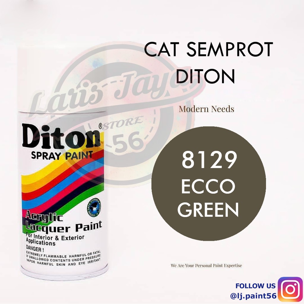 Pilok Diton ECCO GREEN 8129 High Gloss Cat Semprot 300cc - BESAR MURAH