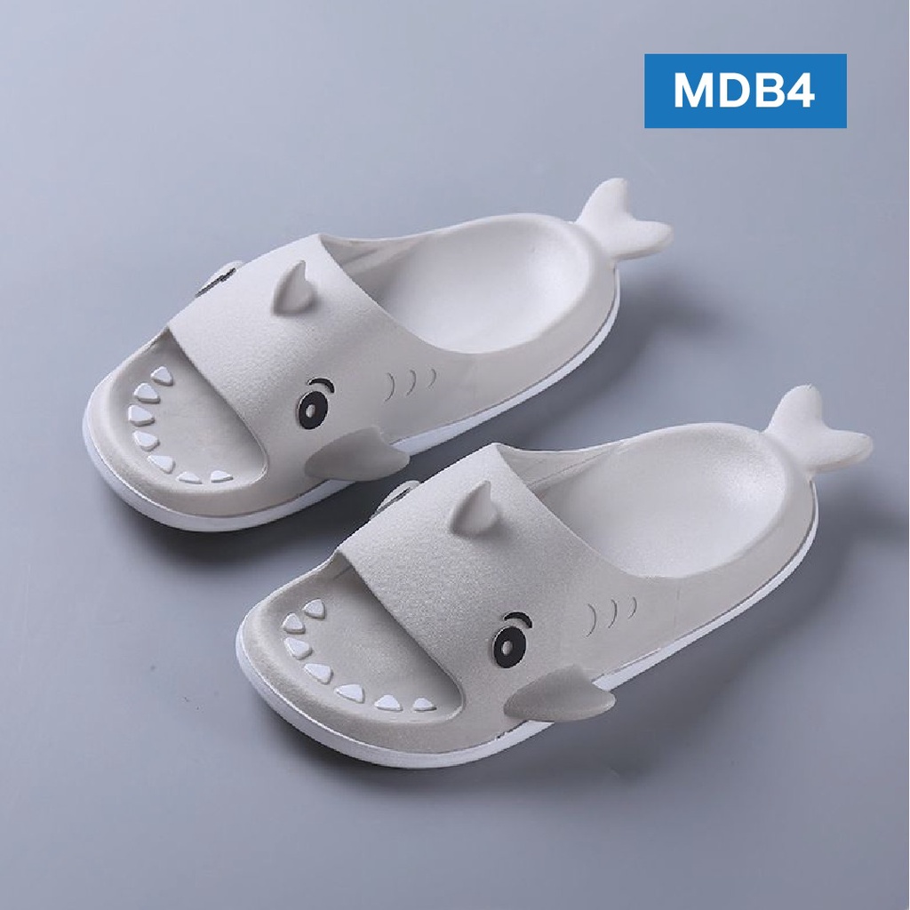 LAPAGO - Sandal Slop Anak Ikan Hiu Baby Shark Laki laki Perempuan Umur 4-10 Tahun Karet Eva Type MDB