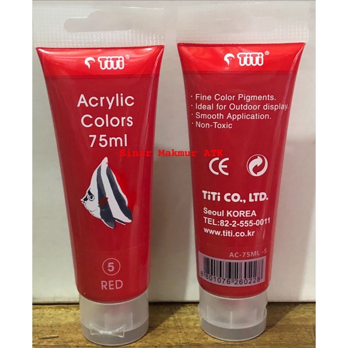 

Menakjubkan Acrylic Colors / Cat Akrilik Titi Red (5) 75Ml Sale!!!