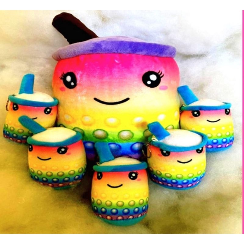 Boneka boba beranak Lee Rainbow 5 anak 1 induk lucu mewah ber SNI