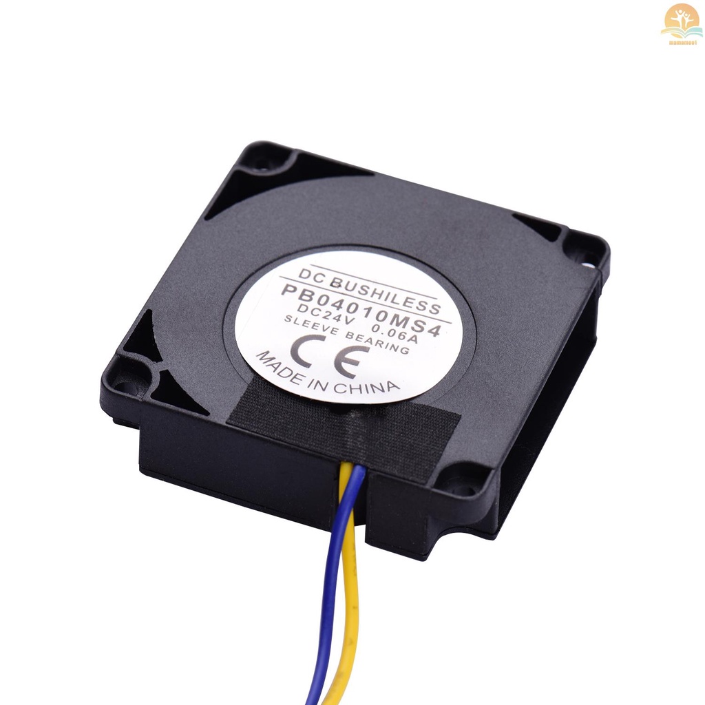 2pcs Blower Fan Brushless Cooling Fan 40*40*10mm DC 24V Compatible with Ender-3/Ender-3 Pro 3D Printer Extruder Hotend