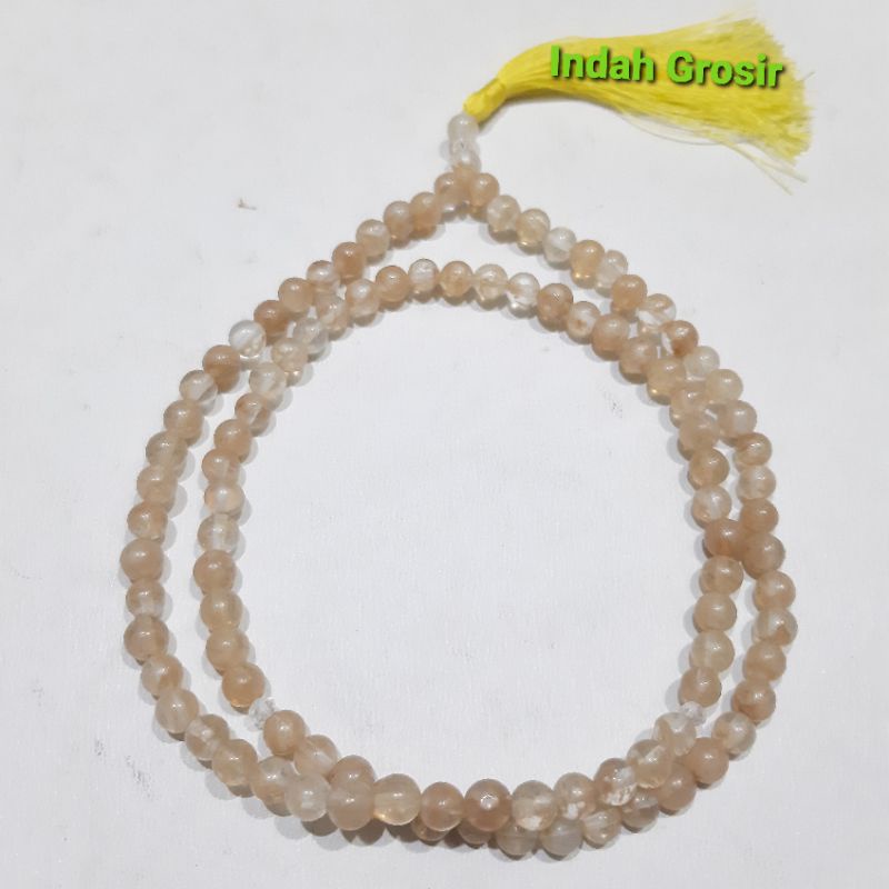 Kalung Tasbih Batu Citrine 6mm 99butir natural