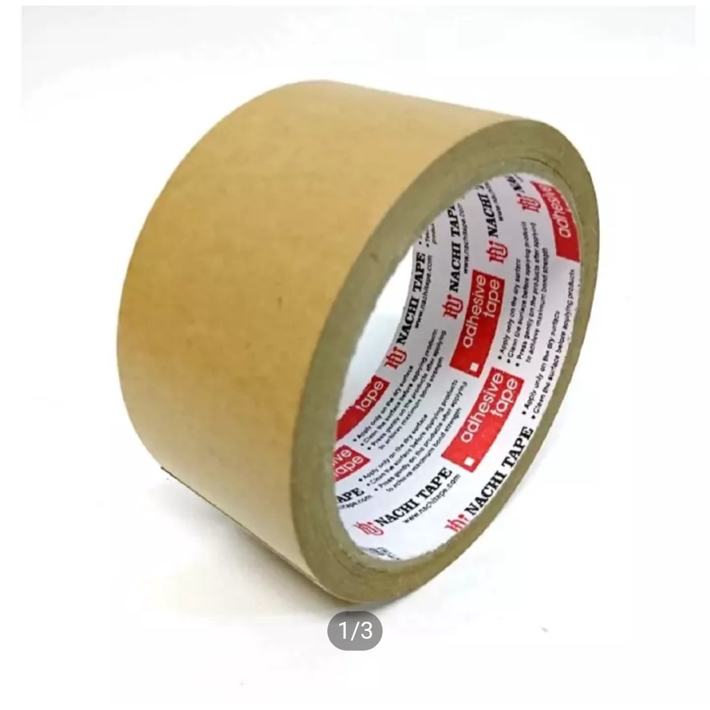 

Kraft Tape Nachi Lakban Kertas 48mm x 14 yard