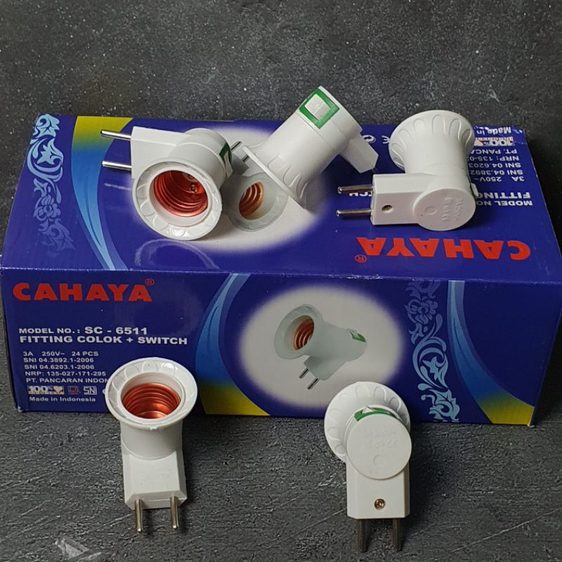colokan fitting lampu tidur CAHAYA