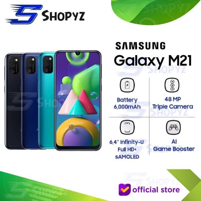 Handphone Samsung Galaxy M21 6000mah Battery 4gb 64gb 4 64 Garansi Resmi Sein Hijau Shopee Indonesia