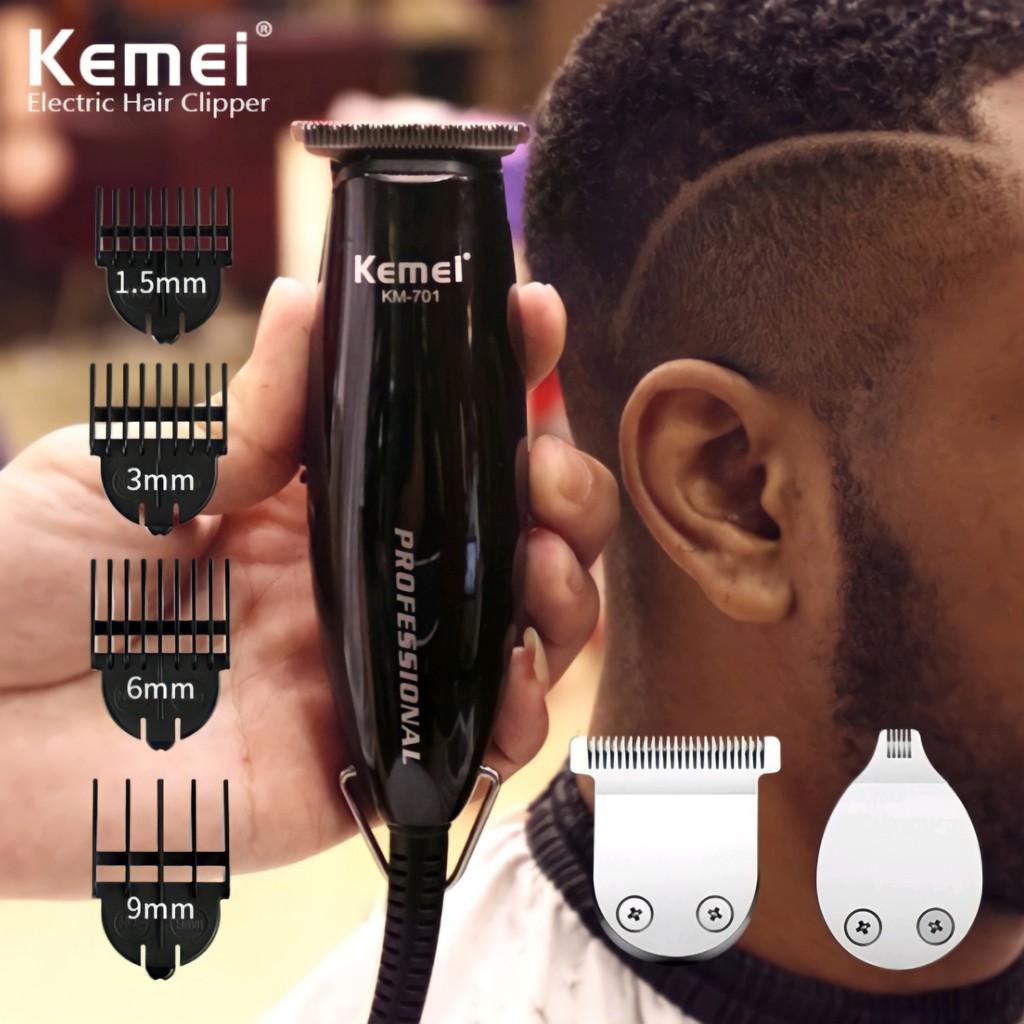 Berkah Oldshop 88 - Kemei KM 701 Detailer Corded Pakai Kabel Hair Clipper Elektrik Trimmer