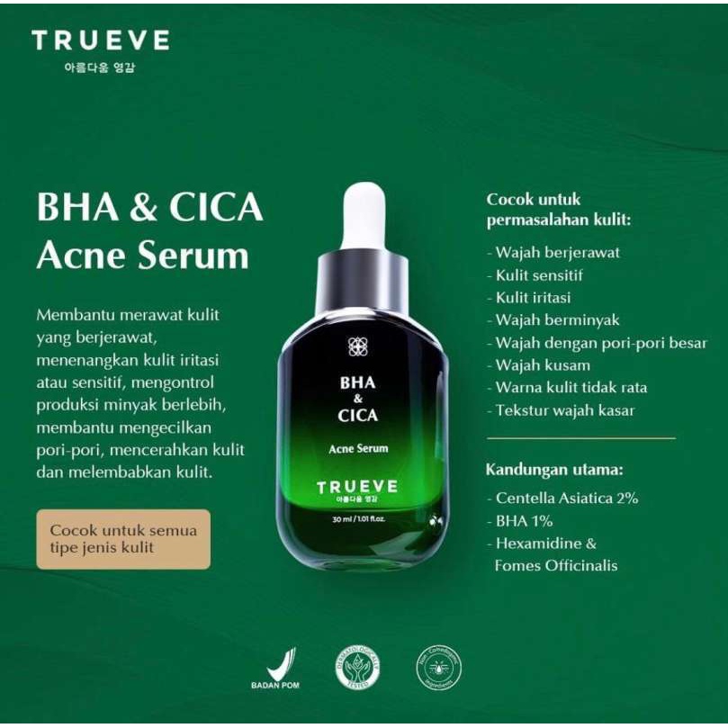 TRUEVE Acne Care Treatment SERUM 30ML BPOM (serum jerawat)