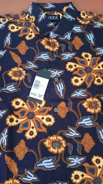 Odza Baju Kemeja Batik Pria Slim Fit Fashion Lengan Panjang Didiata