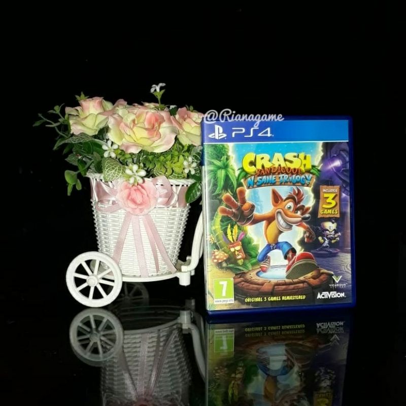 BD PS4 Kaset PS4 Crash Bandicoot N Sane Trilogy Game CD PS 4 Bekas Second Ori Original Preloved