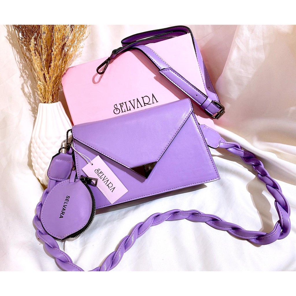 TAS SELEMPANG TAS SELVARA KODE V1338  + FREE BOX