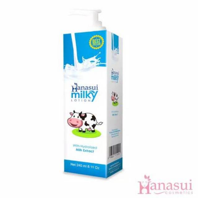 LOTION HANASUI MILKY ORIGINAL BPOM 240ML