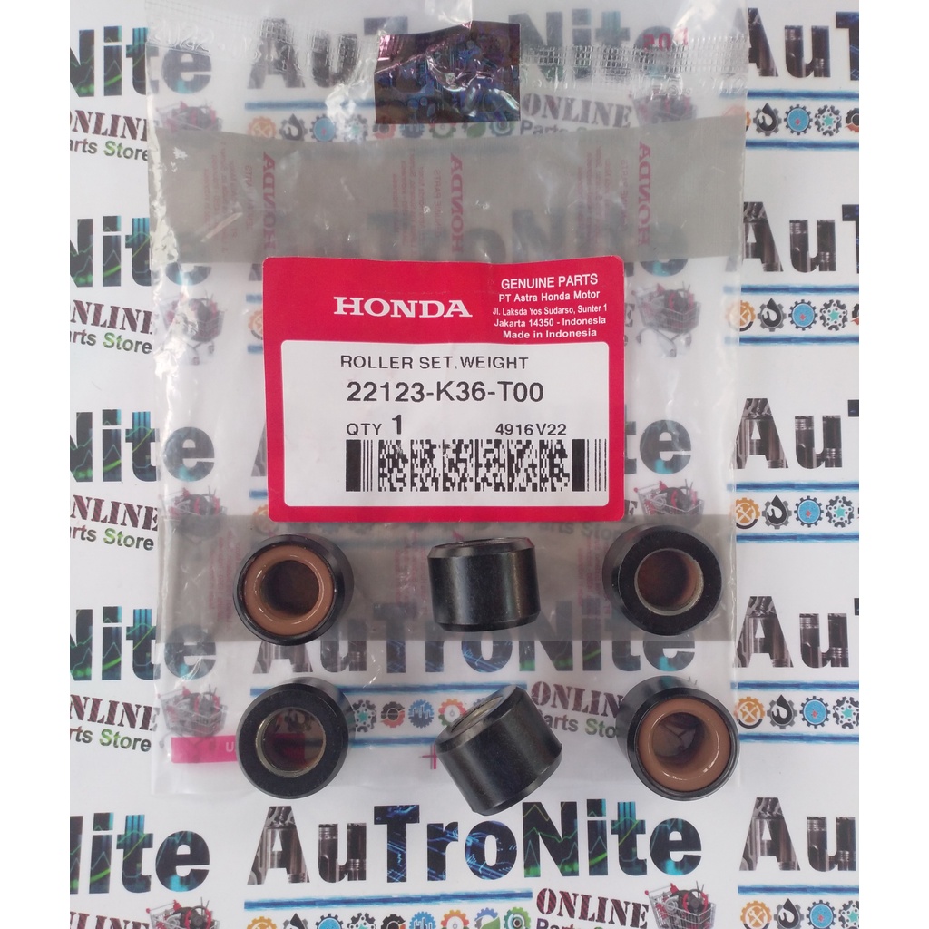 Roller Weight 16 GRam Set 22123-K36-T00 Original Honda Air Blade Vario PCX 150 CBU 22123K36T00