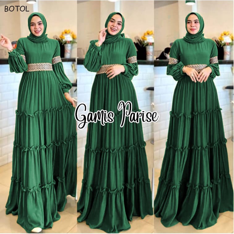 REKOMENDASI GAMIS PESTA PARISE DRESS UNTUK LAMARAN