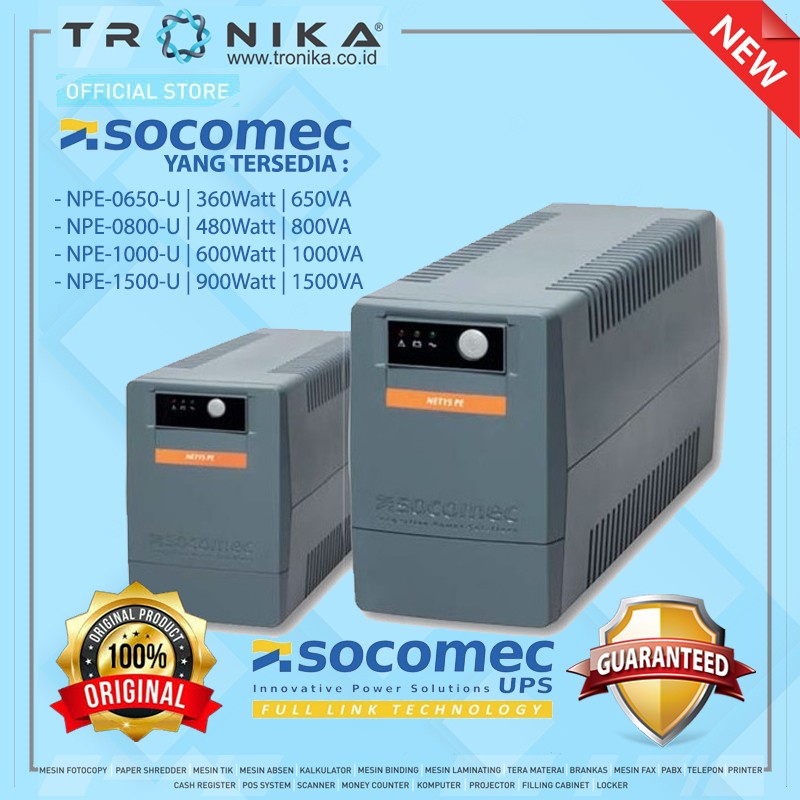 UPS STABILIZER SOCOMEC NETSYS PE 360W 480W 600W 900W |GARANSI 2 TAHUN