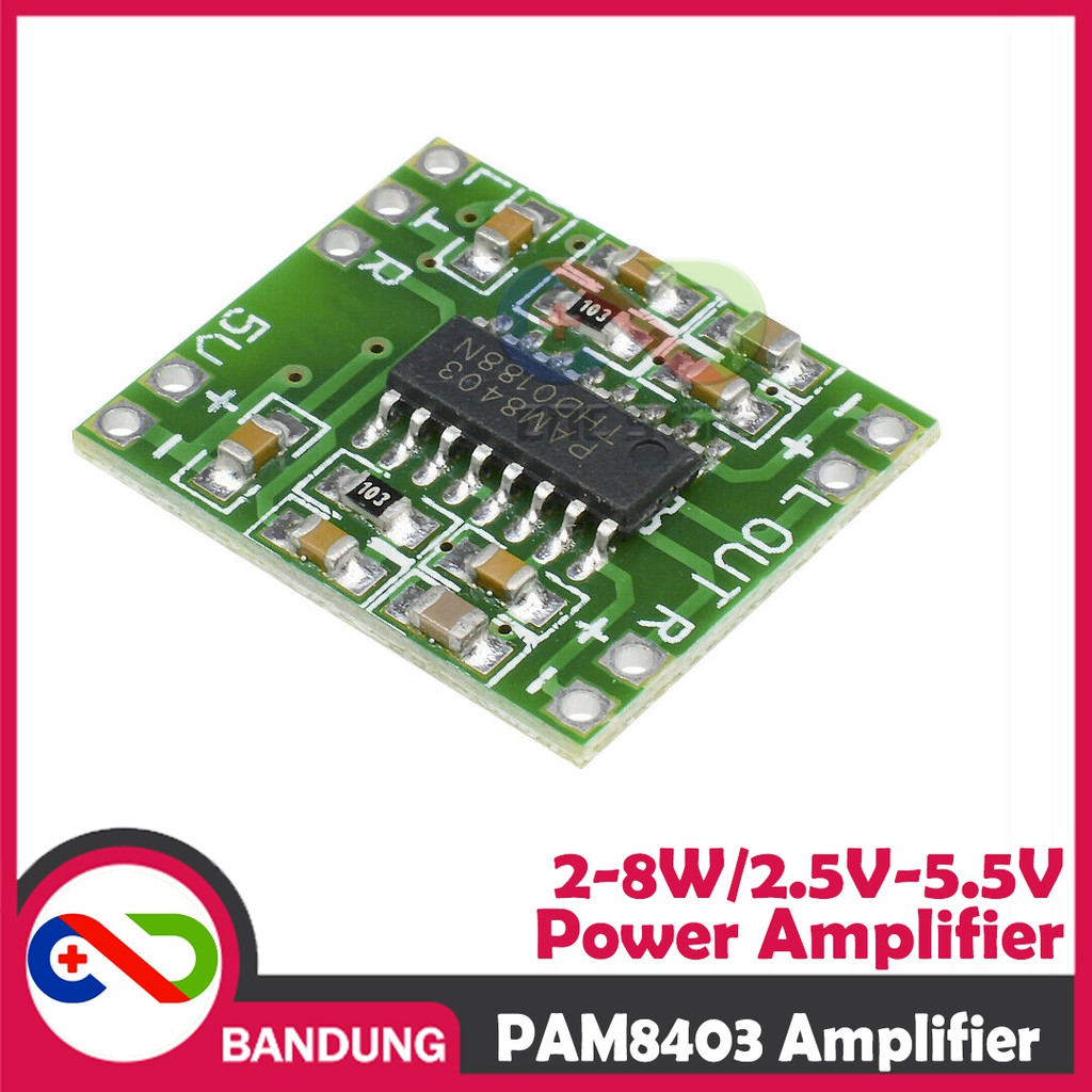 MODULE MINI POWER AMPLIFIER PAM8403 MINI 2-8W SPEAKER 2.5V-5.5V CLASS D