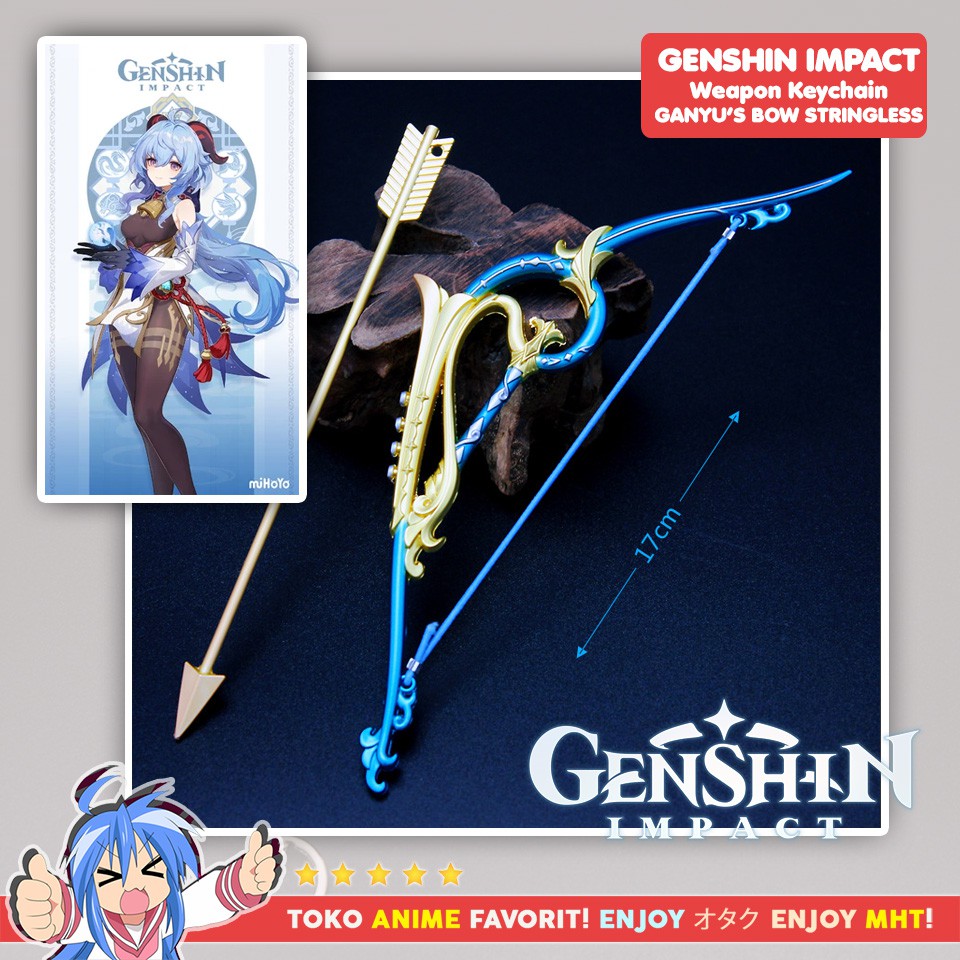 Pajangan Miniatur Senjata Genshin Impact The Stringless Panah Ganyu