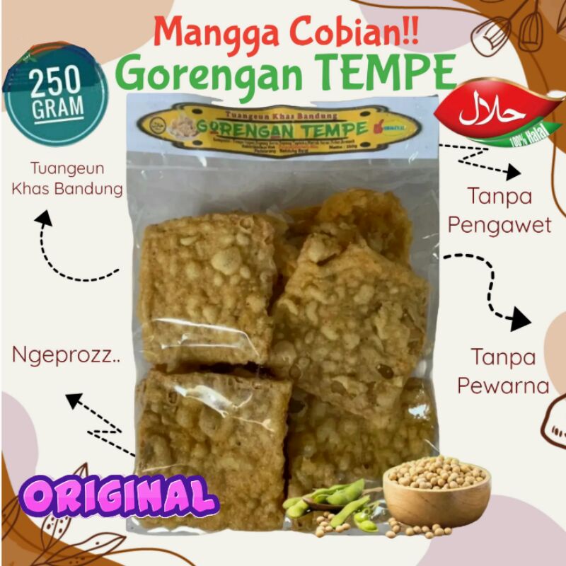 

250g Gorengan - Keripik Tempe Khas Bandung - Rasa ORIGINAL
