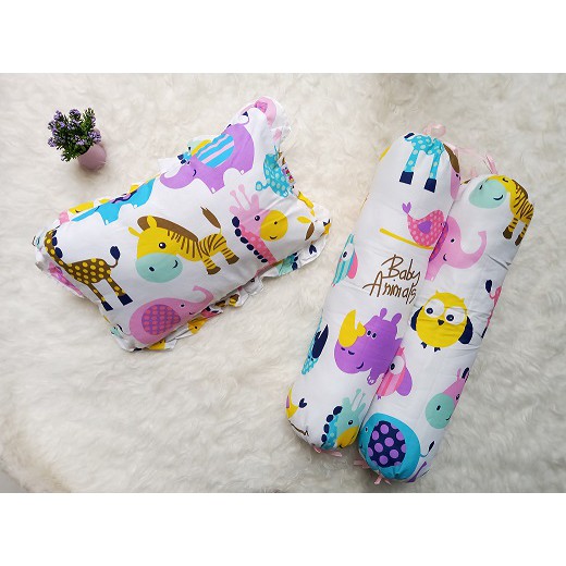 TERMURAH!! 1SET BANTAL &amp; GULING BATITA MOTIF PERLENGKAPAN TIDUR ANAK (KAWAII)