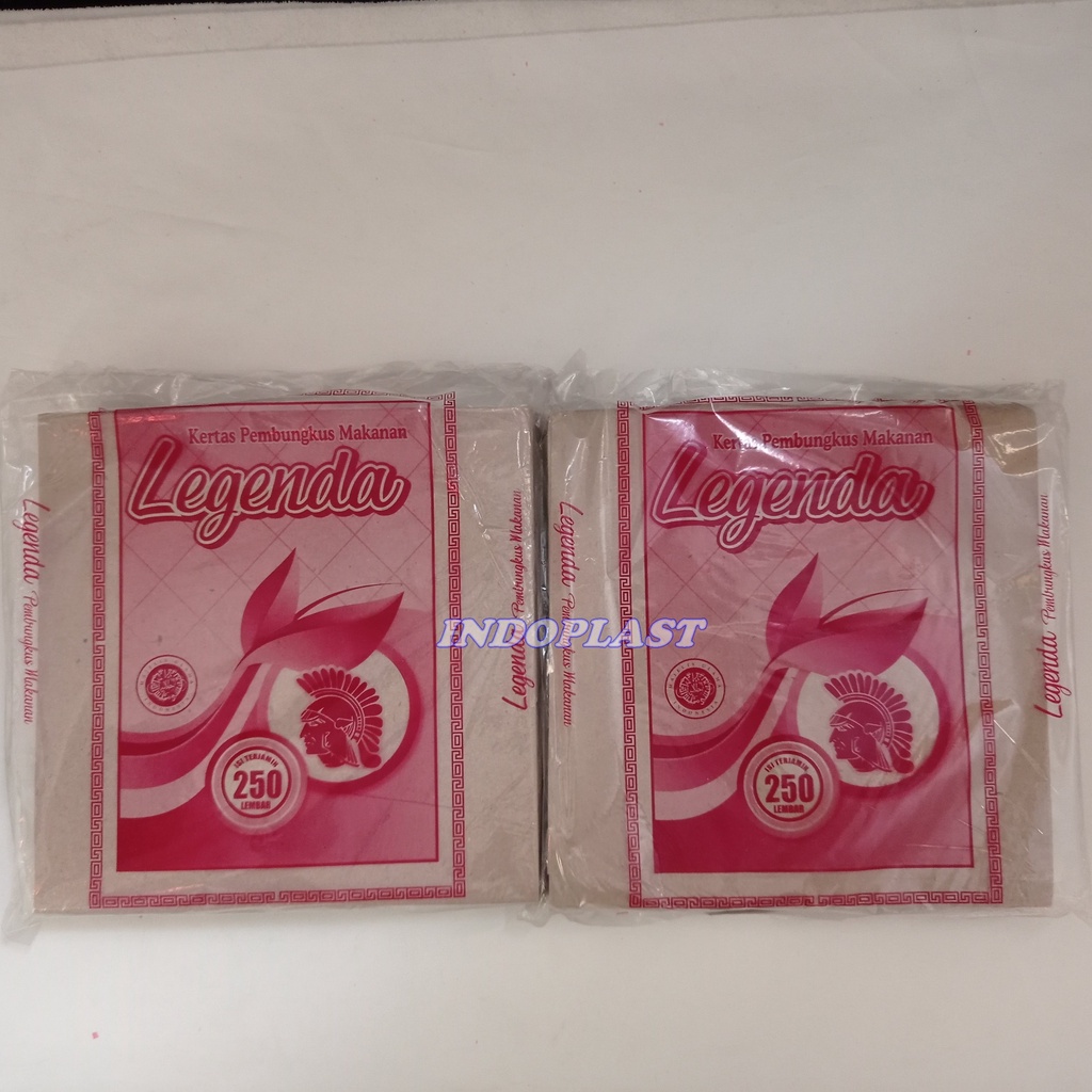 Kertas Nasi Kecil 20x20 Merk Legenda Merah / Kertas Alas Dus Kotak isi 250pcs