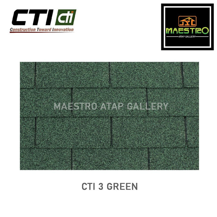 Atap Bitumen CTI CT3 Green