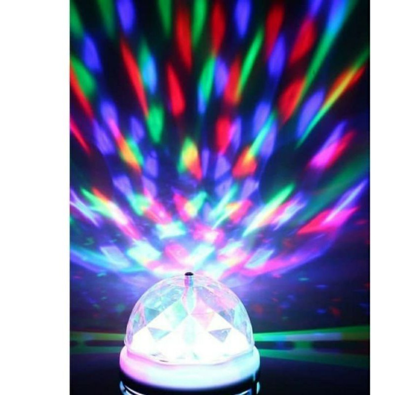 Lampu Disco LED Fitting Mini Party Light Otomatis Lampu Disko Warna Warni