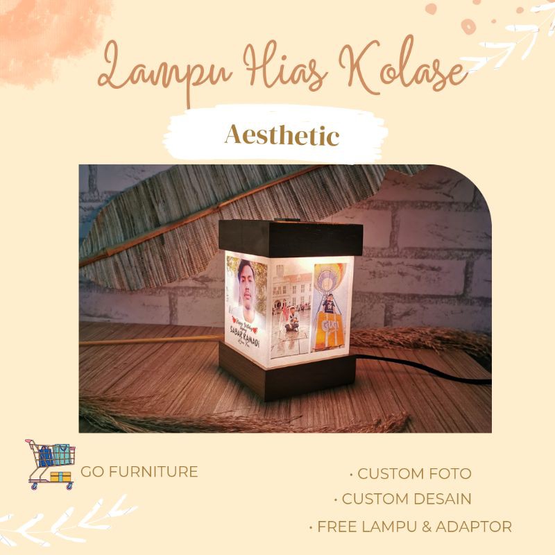 Lampu Hias Kolase Foto Aesthetic Dekorasi Kamar Tidur Murah Berkualitas