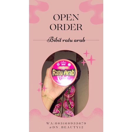 BIBIT RATU ARAB ORIGINAL BPOM ORI BODYLOTION HB RATU ARAB ORI BPOM 100%
